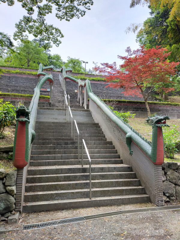 escalier aux dragons du temple Konjoin