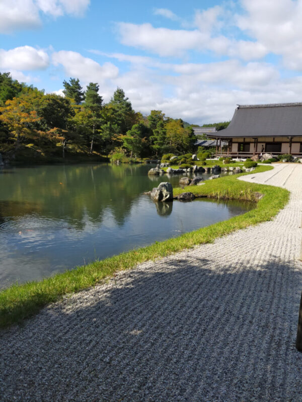 plan d'eau du temple Tenryu-ji d'Arashiyama