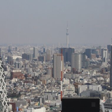Tokyo, vue du ciel, visiter tokyo avec un petit budget