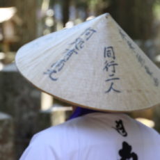 Un pèlerin à Koya San, visiter le Japon, expatriation au Japon