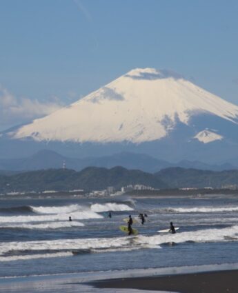 enoshima, vue Mt Fuji, vivre à tokyo